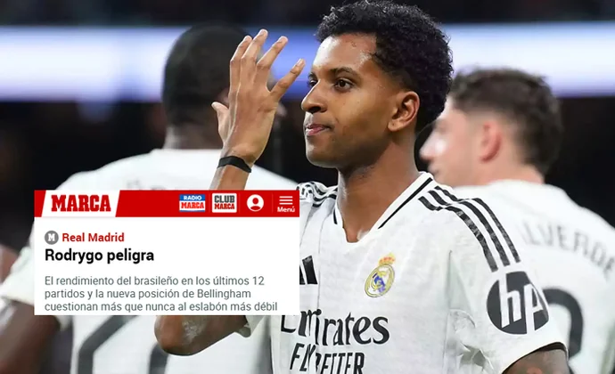 Marca ve a Rodrygo peligrar en el once de la final de Copa, lo que le daría la titularidad en Getafe