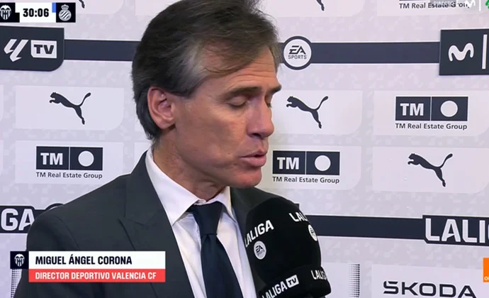 Corona habló de Corberán y del futuro y disponibilidad de Sadiq