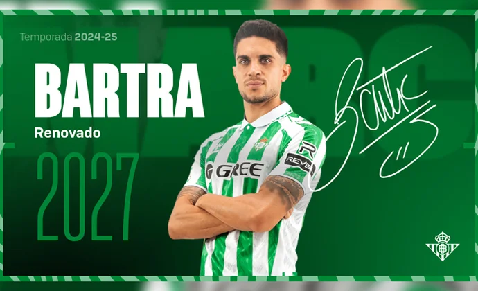 Bartra, que terminaba contrato en junio, renueva por dos temporadas más