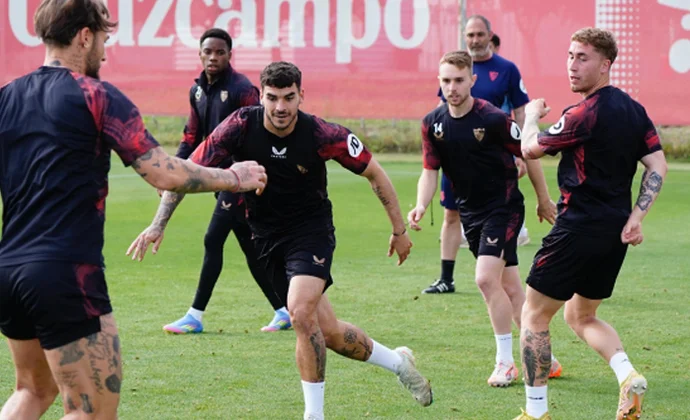 El Sevilla retoma los entrenamientos sin los cuatro lesionados