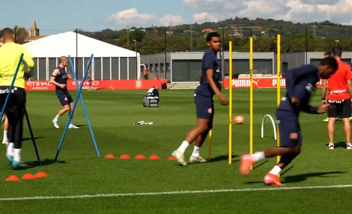 El Girona retoma los entrenamientos sin Miguel, Abel Ruiz ni Bryan Gil