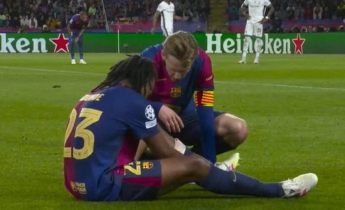 Las primeras exploraciones a Koundé confirman una lesión en el bíceps femoral