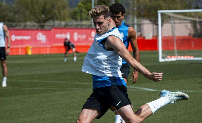 Morlanes y Abdon, únicas bajas en el entrenamiento del miércoles