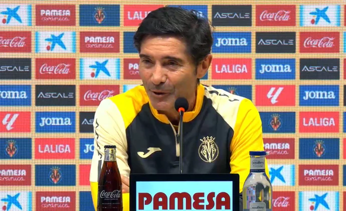 Marcelino, sobre Baena, Gerard, Ayoze, Foyth, Albiol, Pépé, Pau Navarro y Osasuna