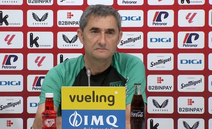 Valverde descarta a Nico Williams y habla de Sancet, De Marcos, Sannadi, las rotaciones y la Real Sociedad