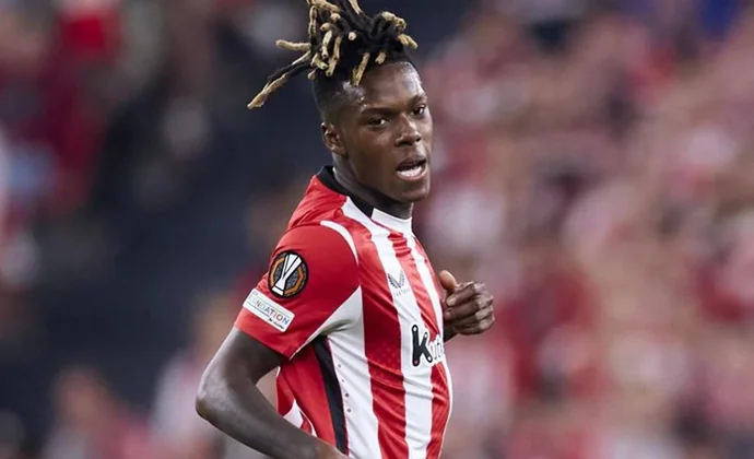 Nico Williams atraviesa un episodio de pubalgia desde hace semanas que le pone en alerta en Liga