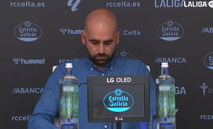 Giráldez celebra el triunfo y habla de Durán, Mingueza, Cervi, Ristic y Moriba