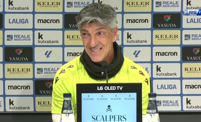 Imanol, sobre el sistema, la falta de gol y el partido contra el Atlético