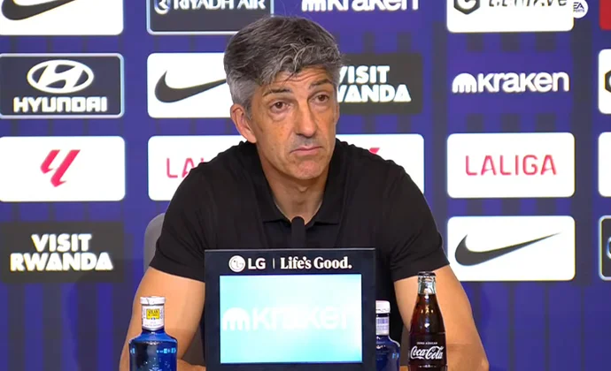 Imanol hace autocrítica, asume la responsabilidad y habla del objetivo