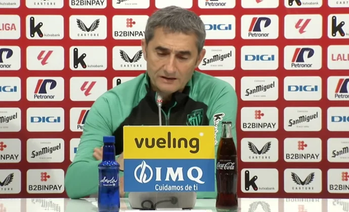 Valverde explica cómo llega el equipo y habla de Nico, Iñaki Williams, Sancet y Prados