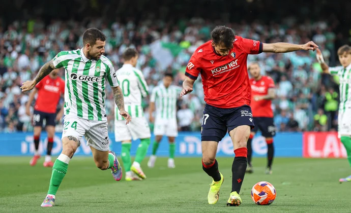 Jornada 35: Betis 1-1 Osasuna. Estadísticas y puntos fantasy