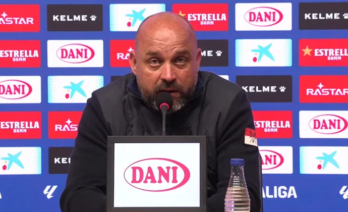 Manolo confirma la recuperación de Pol Lozano y habla del Barcelona, el derbi, la salvación y el balón parado