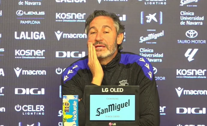 Vicente Moreno, sobre su marcha, Rubén García, Kike Barja, Moncayola, Aimar Oroz, el sistema y el Atlético