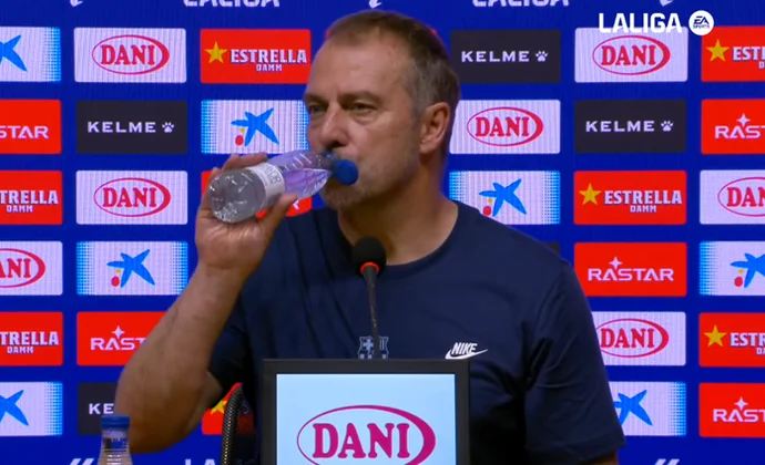 Flick celebra el título y habla de Szczesny y Lamine Yamal