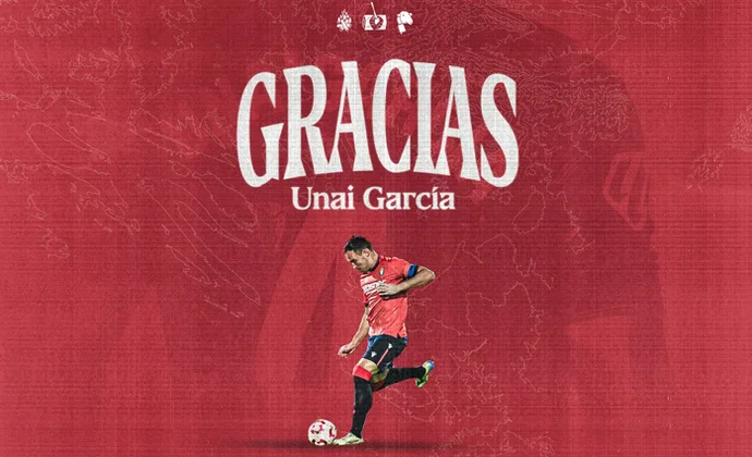 Osasuna hace oficial la salida de Unai García al finalizar la temporada