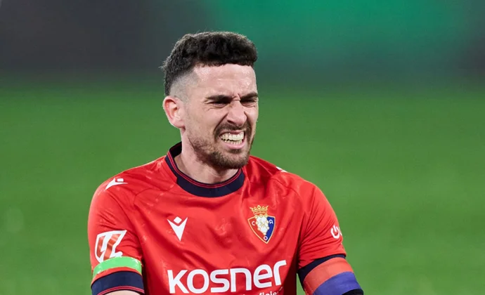 Kike Barja tiene que ser sustituido por lesión contra el Espanyol