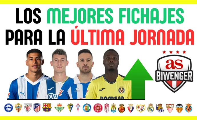 Fichajes recomendables y chollos fantasy tras la Jornada 37, por Scouting Biwenger