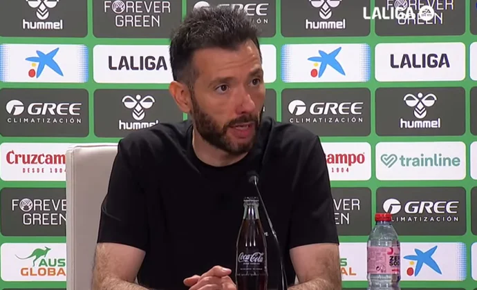 Corberán analiza el empate, habla del Betis y quiere aprender de los errores