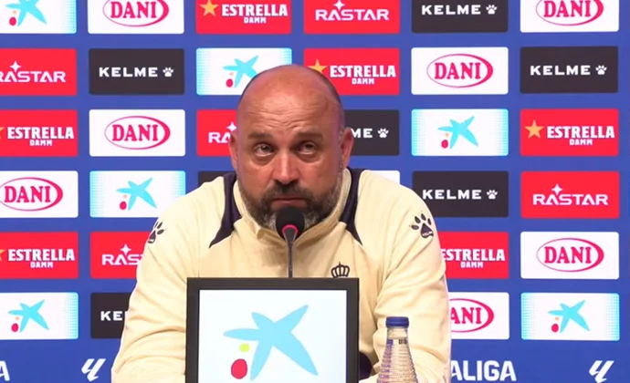 Manolo confirma la duda de Cheddira, es optimista con la permanencia y habla de Las Palmas