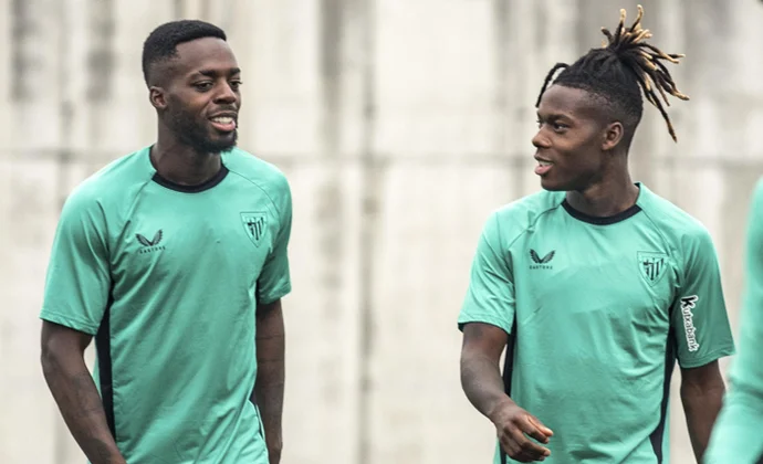 Vivian vuelve al grupo tras la gestión de cargas y Nico Williams recibirá el alta