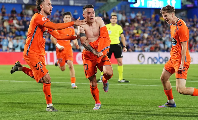 Jornada 38: Getafe 1-2 Celta. Estadísticas y puntos fantasy