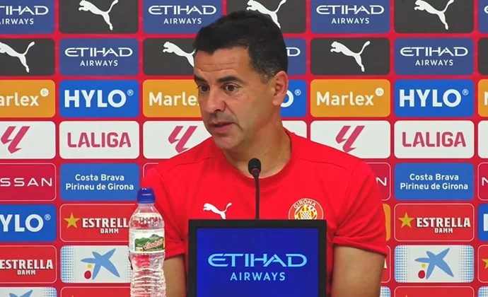 Míchel habla de Miovski, no asegura despedidas y hace autocrítica y balance de la temporada