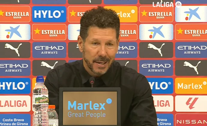 Simeone analiza el triunfo y habla de Alvarez y Sorloth
