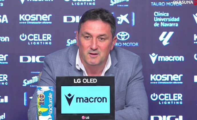 Braulio repasa el curso: Vicente Moreno, Arnaiz, Rubén Peña, Ibáñez, Areso, Rosier, Benito, Osambela, Yoldi y Budimir