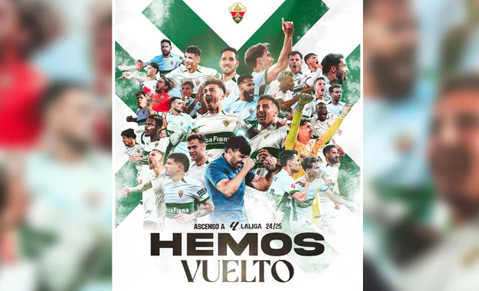 El Elche asciende a Primera División. ¡Enhorabuena!