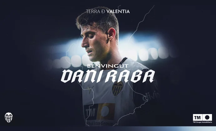 El Valencia hace oficial el fichaje de Dani Raba