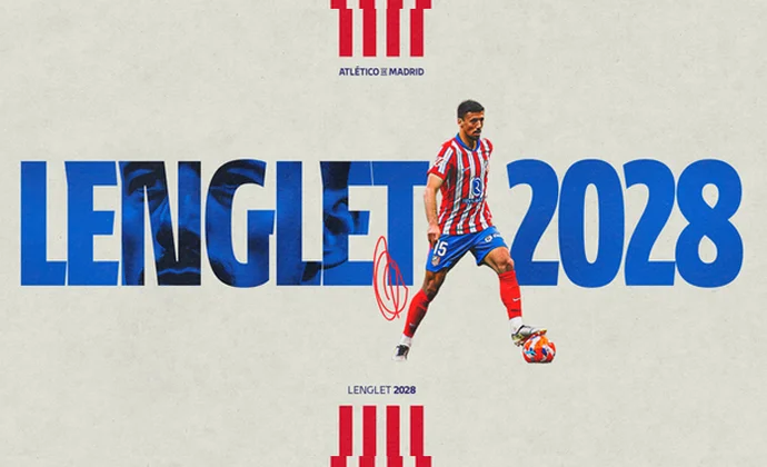 El Atlético hace oficial el fichaje de Lenglet hasta 2028