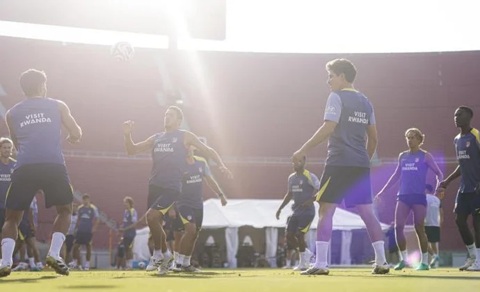 El Atlético termina de preparar el partido contra el PSG con toda la plantilla disponible