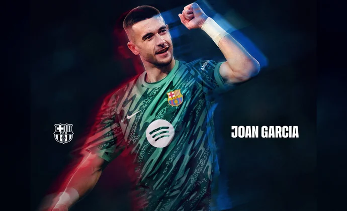 Joan García es oficialmente nuevo jugador del FC Barcelona