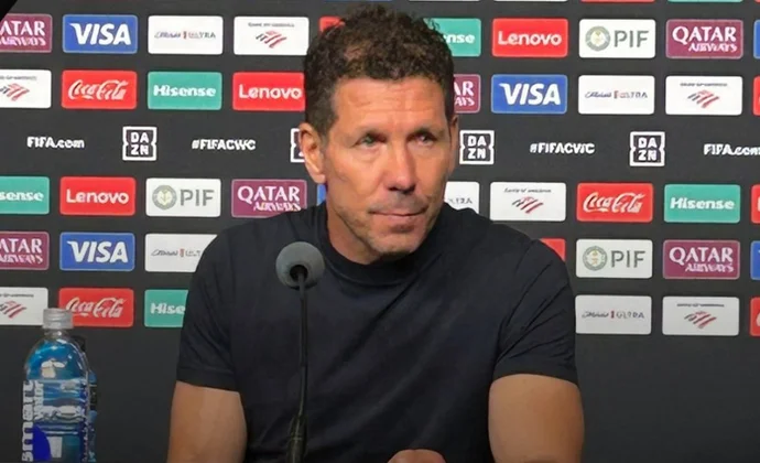 Simeone analiza el triunfo y habla de Koke, Barrios, Sorloth, Llorente, Gallagher, Giuliano y Alvarez