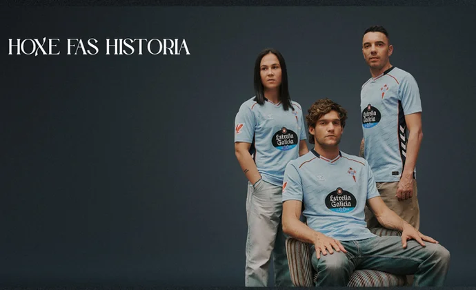 El Celta presenta su primera equipación para la temporada 25/26