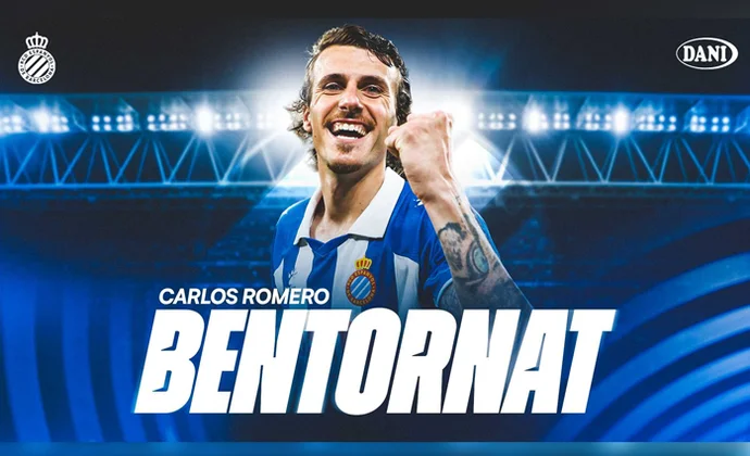 Espanyol y Villarreal hacen oficial la cesión de Carlos Romero un año más