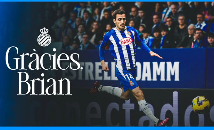 El Espanyol hace oficial la marcha de Brian Oliván, que termina contrato