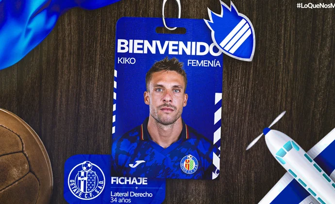 El Getafe hace oficial el fichaje de Kiko Femenia