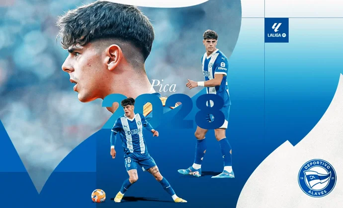 El Alavés renueva a Pica con ficha del primer equipo mientras se negocia su cesión al Mirandés