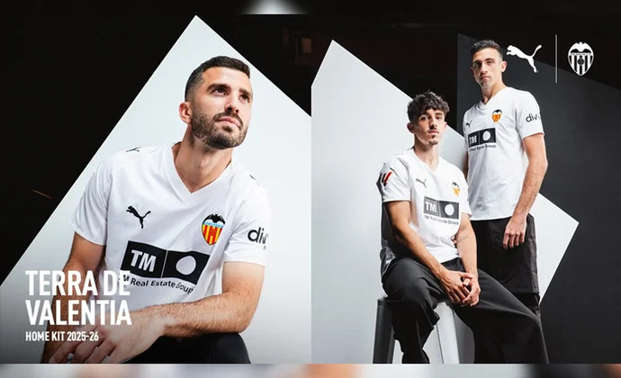 El Valencia presenta su primera equipación para la temporada 25/26