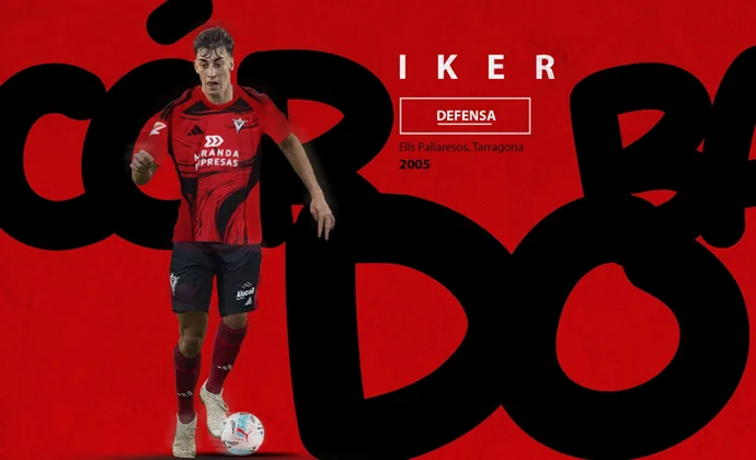 Iker Córdoba es oficialmente nuevo jugador del Mirandés, cedido por el Valencia
