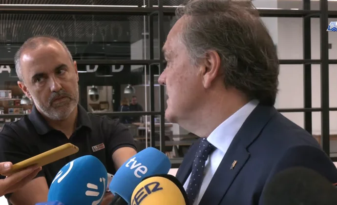 Aperribay confirma negociaciones por Igor Julio y Equi y habla de Zubimendi, Kubo, Sadiq y Carlos