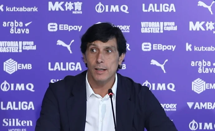 Sergio Fernández explica la renovación de Coudet y habla de Conechny, la portería y la confección de la plantilla