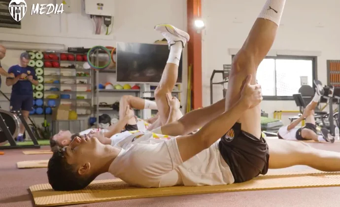 El Valencia completa una sesión de gimnasio sin los lesionados ni los internacionales