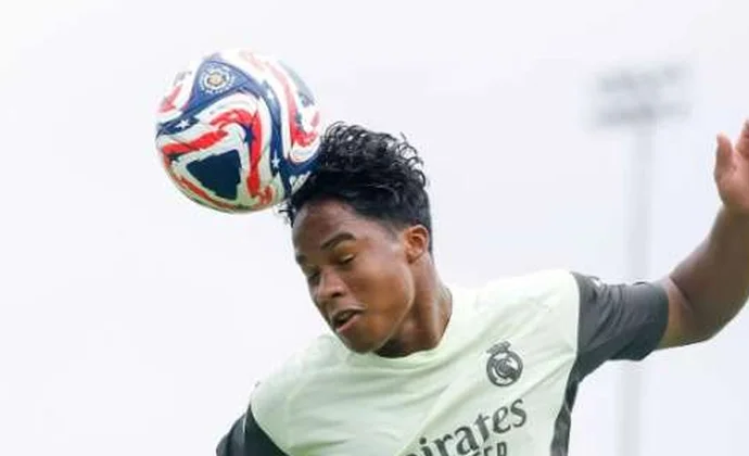 Endrick recayó de su lesión el día 7 cuando se probó con el grupo