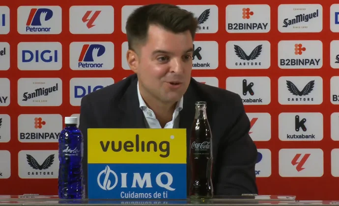 Mikel González explica el fichaje de Robert Navarro y habla del mercado