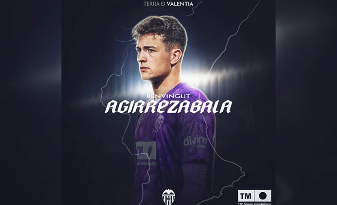 Julen Aguirrezabala es oficialmente nuevo jugador del Valencia