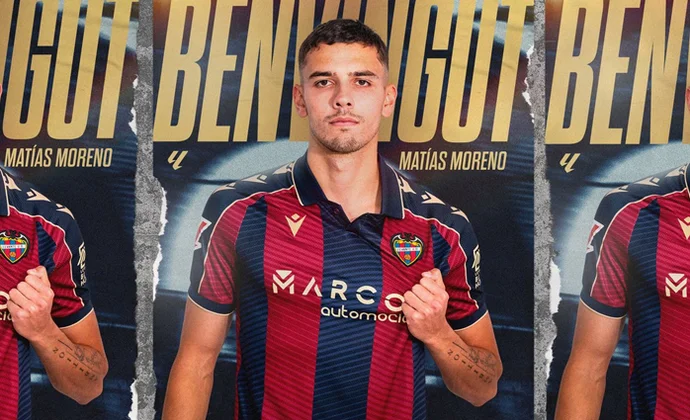 Matías Moreno llega cedido al Levante UD desde la Fiorentina
