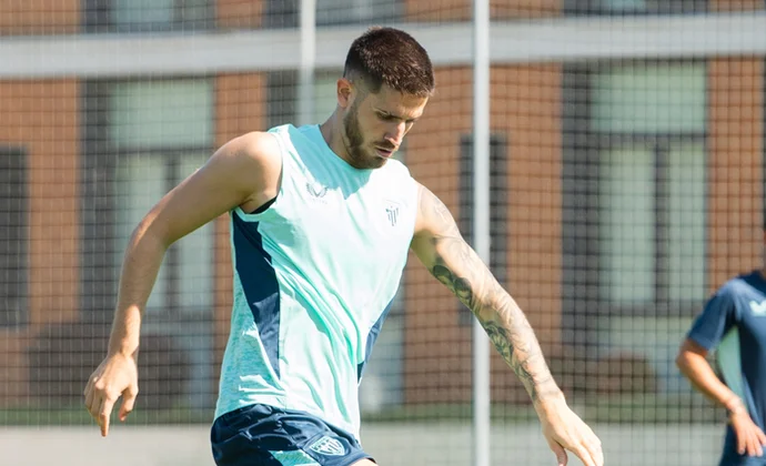 El Athletic se ejercitó este sábado con nueve bajas y Yeray apartado