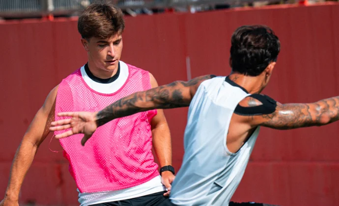 Pablo Torre completa su primera sesión en Son Bibiloni. Bergström y Larin todavía no